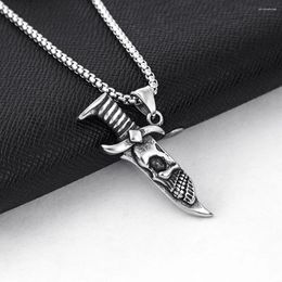 Pendant Necklaces Fashion Fitness Dumbbell Necklace Men's Simple Personality Trendy Accessories Sports