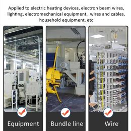 Fiberglass Tube 1- 22mm Silicone Resin Coated Insulated Soft Chemical Glass Fiber Braided Sleeve High Temperature Pipe Wire Wrap