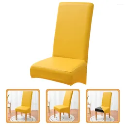 Chair Covers Light House Decorations Home Elastic Cover Chairs Pu Tablecloth 38X38X60CM Protector Yellow Dining Room Office