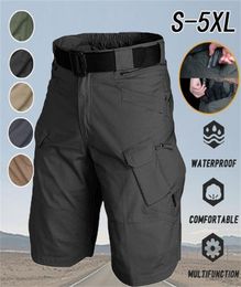 Mens Shorts Summer Tactical Army Pants Outdoor Sports Hiking Shorts Waterproof WearResistant MultiPocket Tactical Shorts 5Xl 220602231429