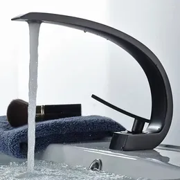 Bathroom Sink Faucets The Brass Basin And Cold Water Faucet Paint Black White European Creative Cabinet