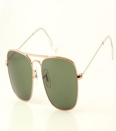 Sell Metal sunglasses MensWomens New Quality 3136 Gold Fashion Sunglasses G15 Lens 58mm Case8647155