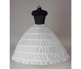 Super Cheap Ball Gown 6 Hoops Petticoat Wedding Slip Crinoline Bridal Underskirt Layes Slip 6 Hoop Skirt For Quinceanera Dress CPA1215494
