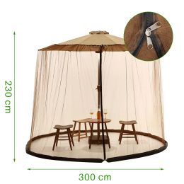 Weighted Zipper Mosquito Net, Garden Sunshade and Fly Insect Isolation, Outdoor Accessories, Invisible Mesh Gazebo