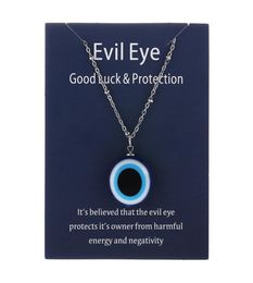 1PC Blue Glass Evil Eye Pendants Necklace For Women Men Turkey Lucky Necklace Choker Jewellery Accessories2260822