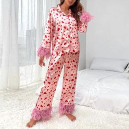 Home Clothing Printed Pyjama Sets For Women Soft Two Piece Loungewear Sleeveless Tops Shorts Matching Pyjamas Nightwear