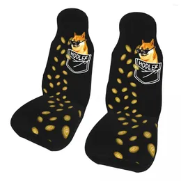 Car Seat Covers Dogecoin Hodler In Your Pocket Universal Cover Waterproof AUTOYOUTH Doge Polyester Hunting