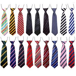 Dog Apparel 20PCS Stripes Solid Necktie/Ties For Dogs Elastic Band Big Tie Neckites Large Accessories