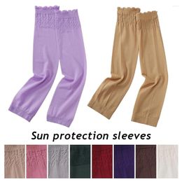 Knee Pads Women Oversleeves Sun Protection Arm Cover Muslim Warmers Abaya Sleeves Middle East Arab Elastic Stretchy Islamic