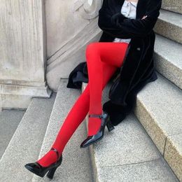 Women Socks Female Big Red Wedding Celebration Bridal Spring And Autumn Style Leggings Fashionable With Stockings Inside