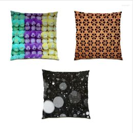 Pillow 45x45 Throw Covers Gift Decoration Home Street Art Living Room Square Geometric Cover Bed E1360