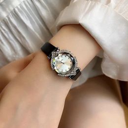 Wristwatches Womens Watches Set Luxury Rhinestone Women Fashion Elegant Wristwatch Quartz Watch For Girl Ladies Clock Montre Femme