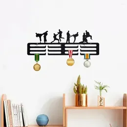 Kitchen Storage Metal Wrought Iron Hanger Wall Hook Taekwondo Medal Holder Sports Football Display Stand Home Decor Torage Rack