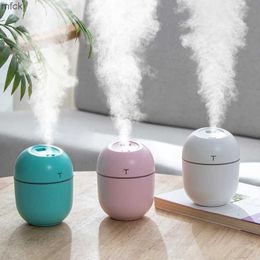 Humidifiers 220ml Mini Humidifier USB Aroma Diffuser Mist Maker Desktop Oil Scent Diffuser Smart Home Appliance with LED Light