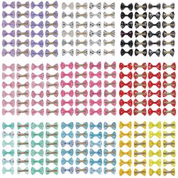 Dog Apparel 10/20PCS Decorate Hair Bows Clip Puppy Mix Colours Grooming Accessories For Small Bowknot Band Product