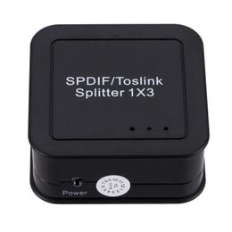 2024 NEW NEW NEW NEW Digital SPDIF Optical Audio Splitter Adapter 3-way Optical Splitter SPDIF Optical Cable Splitter Hubfor Soundbar