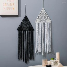 Decorative Figurines Creative Triangle Eyes Dream Catcher Wall Art Pendant Lace Wind Chimes Home Wedding Decor Fashion Gifts