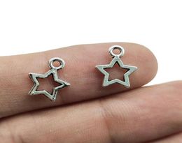 Whole 200pcs Small Star Alloy Charms Pendants Retro Jewellery Making DIY Keychain Ancient Silver Pendant For Bracelet Earrings 12267246
