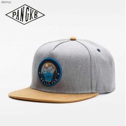 Ball Caps PANGKB Brand BELLE VUE CAP hip hop sports basketball snapback hat for men women adult outdoor casual sun baseball cap wholesaleL240403L240413