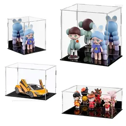 Decorative Plates Acrylic Doll Storage Model Anime Case Display Box Customizable Car Dustproof Character Toy Figure Assemble