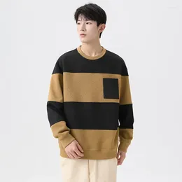 Men's Hoodies 2024 Autumn/Winter Hong Kong Style Loose Casual Large Size Couple Round Neck Sweater