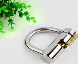 Stainless Steel PA Lock Glans Piercing Male Device Genital Piercing Urethral Sex Toy For Men Penis Restraint Lock7490055