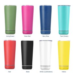 17oz Bluetooth Tumbler Double Wall Stainless Steel Smart Wireless Speaker Music Tumblers Personalised Gift mult-colored 0417