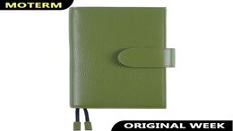 Moterm Original Weeks Cover for Hobo Weeks with Back Pocket and Double Clasps Notebook Diary Pebbled Leather Planner Oganizer 22023180034