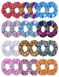 12 Colors Ponytail Holder Scale Hair Scrunchy Elastic Laser Hair Bands Scrunchy Hairbands Ties Ropes for Women Girls5208048