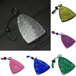 New Universal Key Case Women Rhinestone Car Accessories Bling Diamond Keychian Fob Cover Holder Keyring for VW Benz Etc