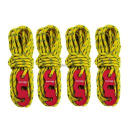 Climbing Ropes 4Pcs/Set Outdoor Rock Rope M Diameter High Strength Survival Paracord Safety With Tent Wind Buckle Drop Delivery Sports Otexu