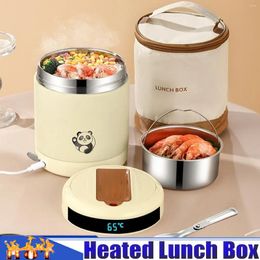 Dinnerware Electric Lunch Box With Bags 65 ° Constant Temperature USB Heated Portable Pots For Car Office Truck Workers Students