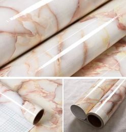 Window Stickers SUNICE Marble Wrap Waterproof Wallpaper Self-Adhesive Home Furniture Renovation Decoration Sticky Paper Decal