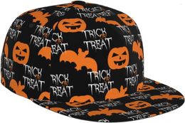 Ball Caps Halloween Pumpkin Snapback Baseball Hat For Men Women Unisex Cap Flat Bill Brim Dad Hats