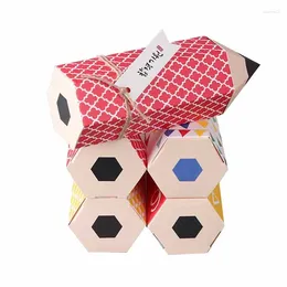 Gift Wrap 10pcs Pencil Box Candy For Party Present Graduation Favour Boite Dragees Bonbonniere Souvenir Packaging Boxes