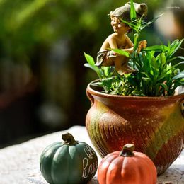 Decorative Figurines European Garden Resin Simulation Funny Gnome Miniature Forest Elf Figurine Statue Display Mold Craft Home Decoration