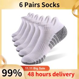 Socks 6/12Pairs Sport Ankle Socks Athletic Lowcut Sock Thick Knit Sock Outdoor Fitness Breathable Quick Dry Wearresistant Warm Socks