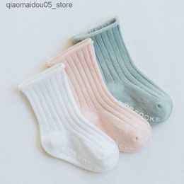 Kids Socks Lawadka 3 pairs/set newborn baby girl socks Spring and Autumn casual girl cotton baby socks Q240413