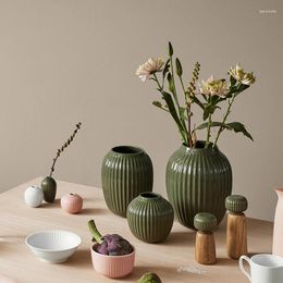 Vases Office Desk Nordic Minimalist Ikebana Modern Ceramic Dried Flowers Vaso Ceramica Home Decoration Luxury YY50HP