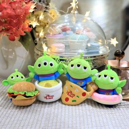 Creative Fast Food Three Eyes 12CM Doll Machine Doll Plush Toy Festival Gift Birthday Children's Day Couple Gift Bag Pendant Keychain Pendant