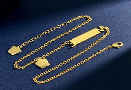 English Letter Pendant Necklace For Mens Women Designer Necklaces Gold Chains Jewellery Luxury Women Head V Wedding Hip Hop With Box1959802