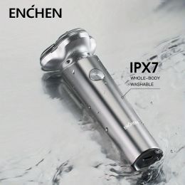 Shavers ENCHEN X6 Electric Shaver Man Magnetic Suction Razor Head Rechargeable Men's Shaving Machine IPX7 Waterproof Wet Dry Dual Use