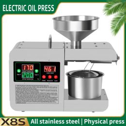 Pressers Oil Press Automatic Household FLaxseed Oil Extractor Peanut Oil Press Cold Press Oil Machine 820W (MAX) X8S X5S X3