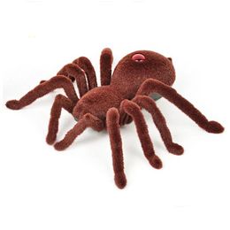 Electric/Rc Animals Rc Animal Toy Car Infrared Remote Control Spider Simation Model Electric Cl Insect Plaything Tricky Spoof Gift For Dhljz