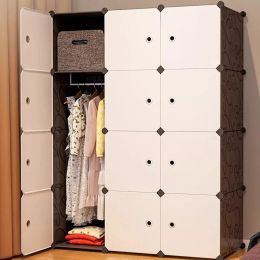 Minimalist Shelf Wardrobe Partitions Storage Clothes Portable Closet Bedroom Cabinet Modern Cheap Guarda Roupa Home Furniture