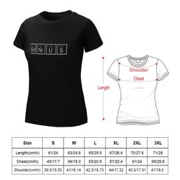 Ge-Ni-U-S Genius- Element t shirt T-shirt Blouse cute tops t-shirts for Women graphic tees