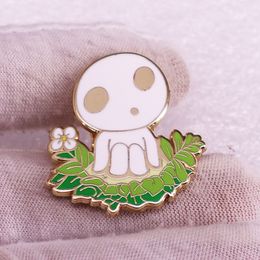 Halloween spirited away enamel pin childhood game movie film quotes brooch badge Cute Anime Movies Games Hard Enamel Pins