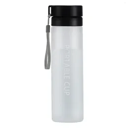 Water Bottles 600ml Sports Bottle Portable Large Capacity Cup Summer Ice Cold Jug Holder With Strap Copo Termico