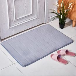 Bath Mats Bathroom Kitchen Entrance Coral Fleece Enters The Door To Step On Foot Floor Thicken Memory Foam Mat Rug Furniture