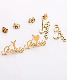Personalised Moon Star With Name Earrings Custom Name Earings Fashion Jewellery Friend Gifts Bff Boucle D039oreille Femme9857980